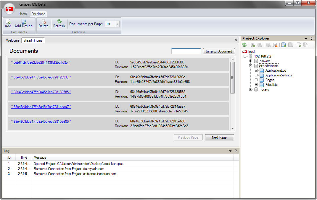 Document browser interface